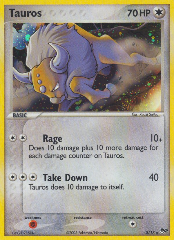 POP Series 2 Holo Tauros #5